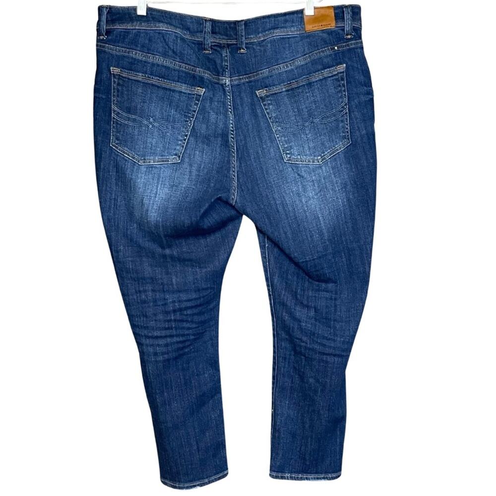Lucky Brand Georgia Boyfriend jeans denim dark blue stretch size 22W - Picture 3 of 7